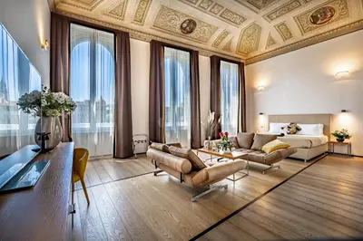 Area soggiorno di Palazzo Alfieri - Place of Charme