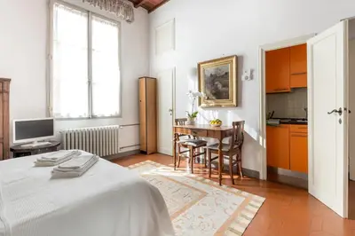 Letto o letti in una camera di Studio apt Ancient Palazzo