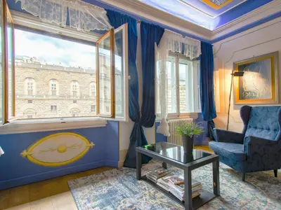 Area soggiorno di Apartment Bellevue Palazzo Pitti by Interhome