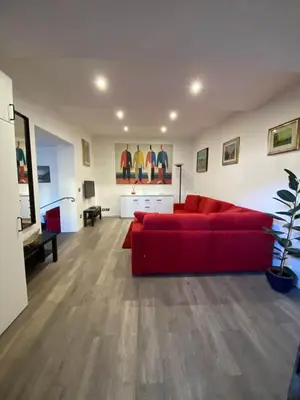 Area soggiorno di San Gaggio Apartment with Patio
