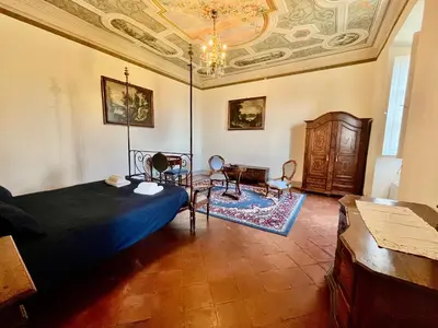 Area soggiorno di Villa with Exclusive Garden in Rignano, Tuscany
