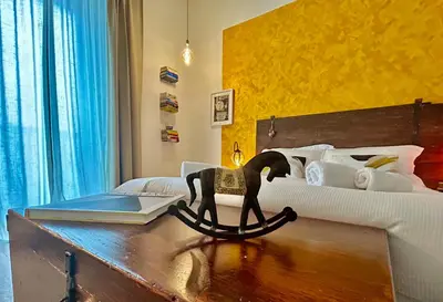 Letto o letti in una camera di Apartment Florence Today with a private balcony