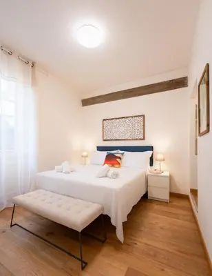 Letto o letti in una camera di Keys of Italy - Benci 20 Terratetto - Big apartment nearby Santa Croce