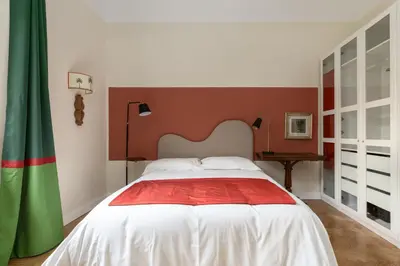 Letto o letti in una camera di EggPrint Florence