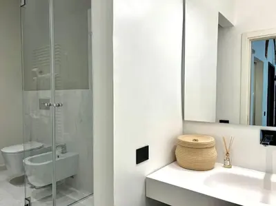 Bagno di Romantico appartamento con vista su ponte vecchio