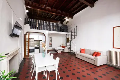 Area soggiorno di De Bardi - Beautiful Home near Ponte Vecchio