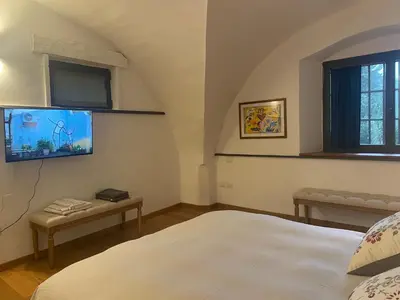 TV o dispositivi per l'intrattenimento presso La Delizia, giardino e parcheggio privato, Firenze
