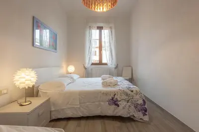 Letto o letti in una camera di San Remigio 4 Bedrooms Apartment
