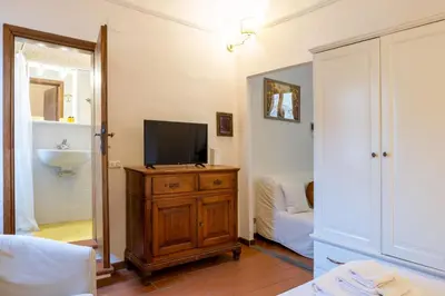 TV o dispositivi per l'intrattenimento presso Romana Central Apartment