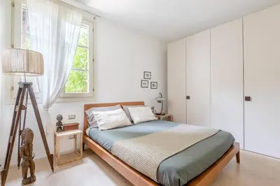 Letto o letti in una camera di Stylish Terrace on Boboli Gardens