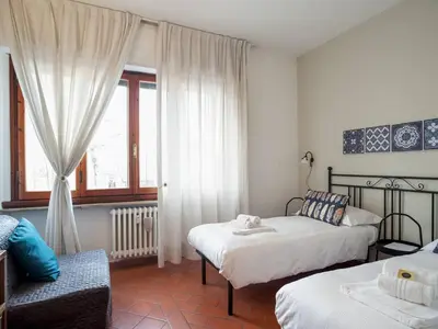 Letto o letti in una camera di Antica Posta