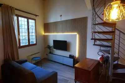 TV o dispositivi per l'intrattenimento presso Tuscan Loft - 7 Guests with Patio