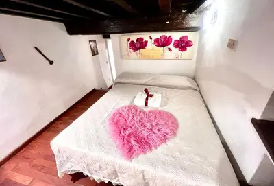 Letto o letti in una camera di Love moro