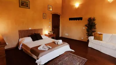 Letto o letti in una camera di Apartment in Villa il Ciliegio