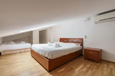 Letto o letti in una camera di Window on the Arno II Netflix, WiFi, AC
