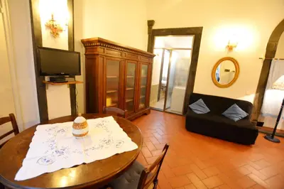 Area soggiorno di UNYCA - Florence Santo Spirito Loft