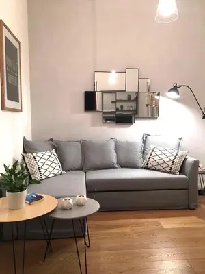 Area soggiorno di Grace Apartment in Florence