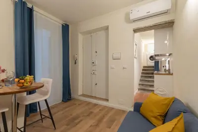 Area soggiorno di Romantic Nest in the Heart of Florence