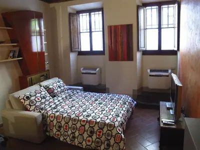 Letto o letti in una camera di Casa Lorena