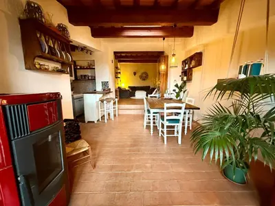 Area soggiorno di Residence with Pool in the Tuscan Hills