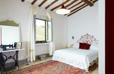 Letto o letti in una camera di Rustic Villa With Pool In The Heart Of Chianti