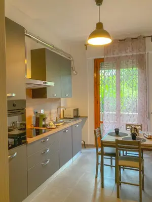 Cucina o angolo cottura di Dimora Luciano Peaceful Home Stay Surrounded by a Beautiful Garden