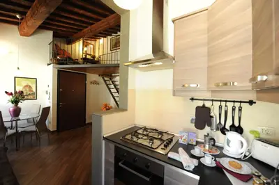 Cucina o angolo cottura di Acacia Apartments Salvia-Rosmarino