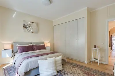 Letto o letti in una camera di Apartments Florence - Ponte Vecchio Balcony
