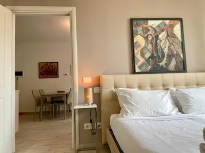 Letto o letti in una camera di Borgo Guelfo II