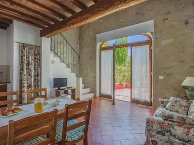 Area soggiorno di Holiday Home I Cipressi by Interhome