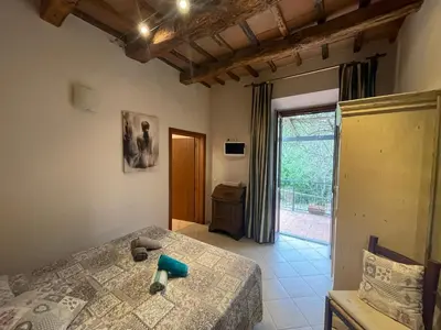 Letto o letti in una camera di Tenuta dei Cavalieri