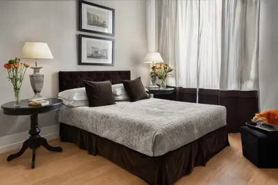 Letto o letti in una camera di Palazzo Branchi