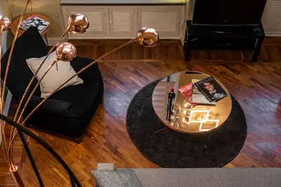 Area soggiorno di Chic Mamma Deluxe Loft Suite
