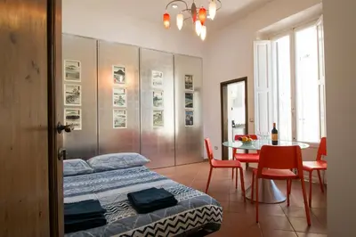 Letto o letti in una camera di Il Villino Rosa Apartment