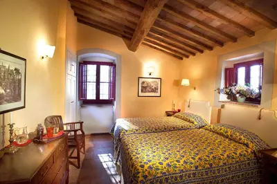 Letto o letti in una camera di Romantic House