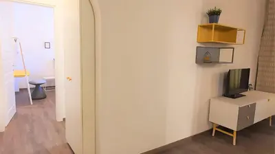 TV o dispositivi per l'intrattenimento presso Elegant Yellow Apartment In San Gallo Firenze