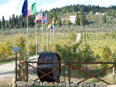 Paesaggio naturale nelle vicinanze della villa