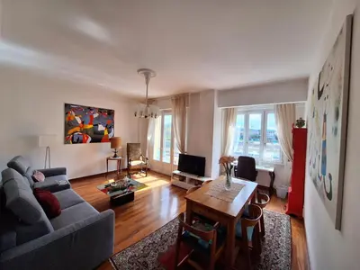 Area soggiorno di Arno River view Apartment Terraces, Free Parking