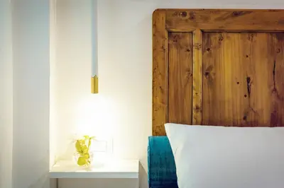 Letto o letti in una camera di Modern Art Studio in Florence