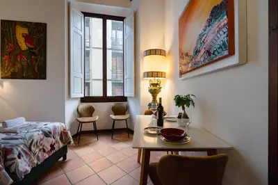 Letto o letti in una camera di Florence Old Town David's Flat