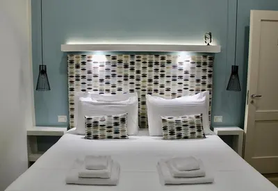 Letto o letti in una camera di Kerasiá