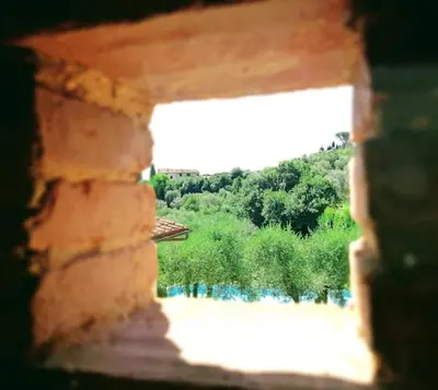 Paesaggio naturale nelle vicinanze della villa