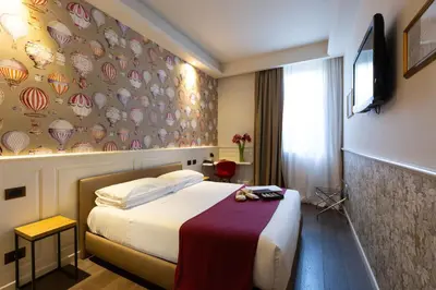 Letto o letti in una camera di Hotel Silla