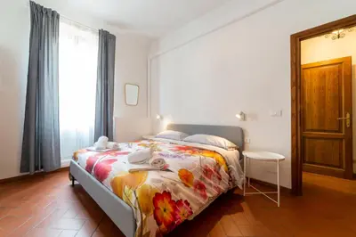 Letto o letti in una camera di 110 sqm apartment 6 sleeps in Santa Croce