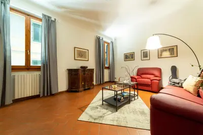 Area soggiorno di 110 sqm apartment 6 sleeps in Santa Croce