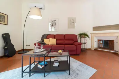 Area soggiorno di 110 sqm apartment 6 sleeps in Santa Croce