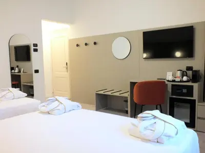 Letto o letti in una camera di BB Hotels Smarthotel Derose