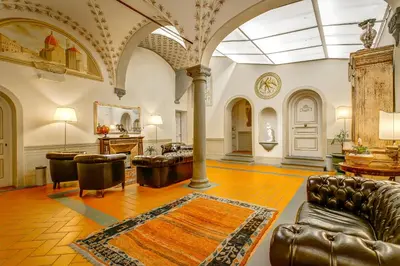 Area soggiorno di Firenze Suite