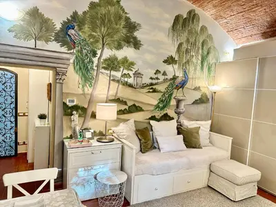 Area soggiorno di Elegante bilocale / Elegant Double Room